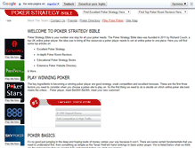Tablet Screenshot of pokerstrategybible.com